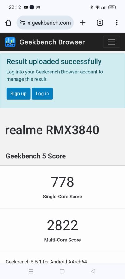 Realme 12 Pro Plus Benchmark geekbench 5