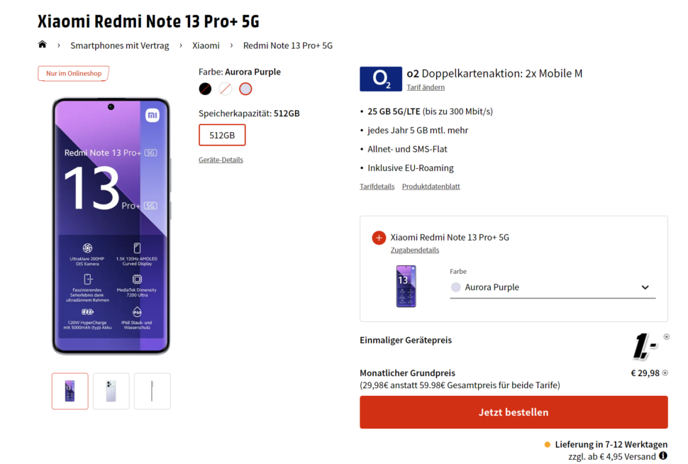Redmi Note 13 Pro 5G Angebot