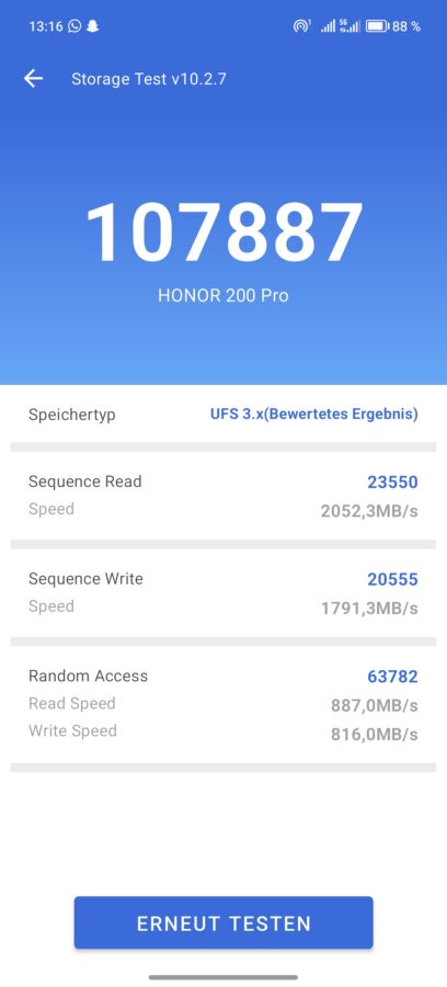 Honor 200 Pro Speicher