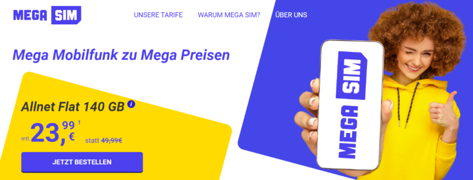 Mega SIM Tarife Update Juli 24 2
